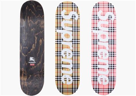 supreme burberry where to buy|supreme burberry skateboard.